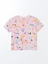 LC Waikiki Crew Neck Short Sleeve Girls Pajamas Set